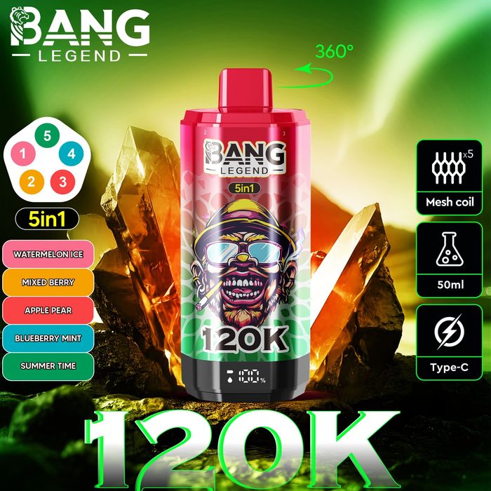 Vape 120.000 Puffs 5 Arome Reincarcabil Display Display
