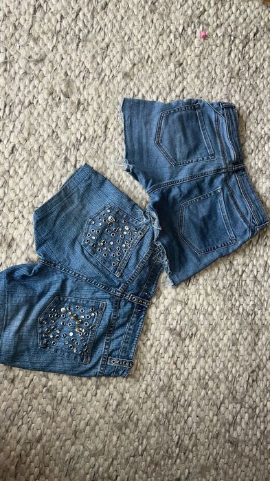 Jean shorts, pantaloni scurti