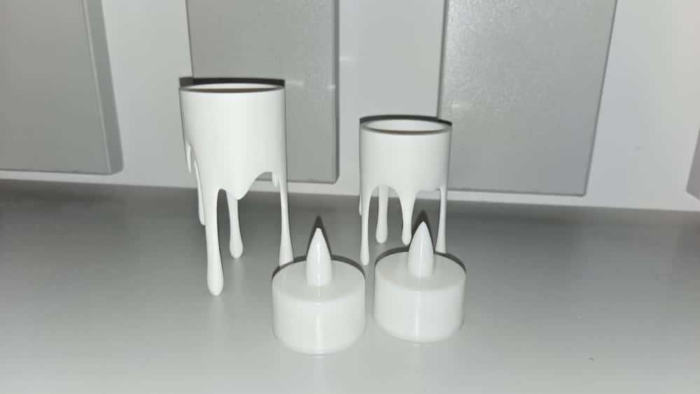 Set candele topite