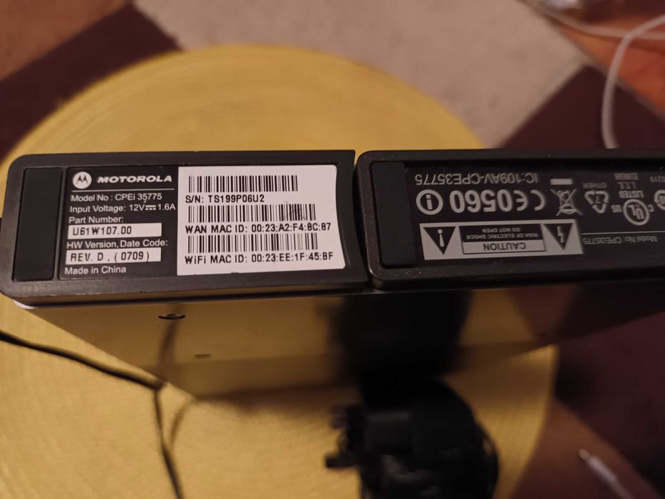 Router Motorola,model CPEi 35775