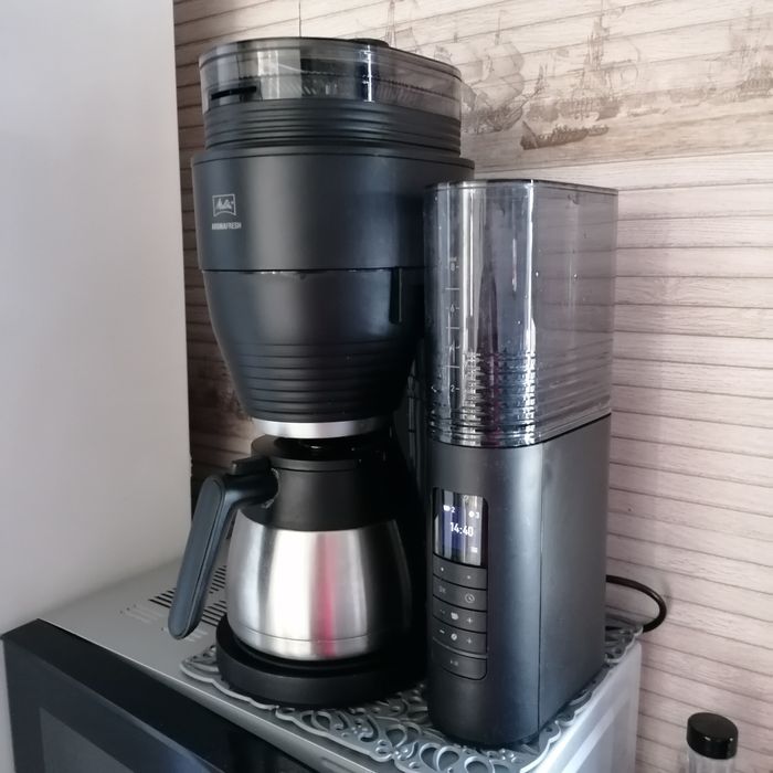 Espresor Aromafresh Melitta, aparat de cafea cu râșniță cafea boabe și