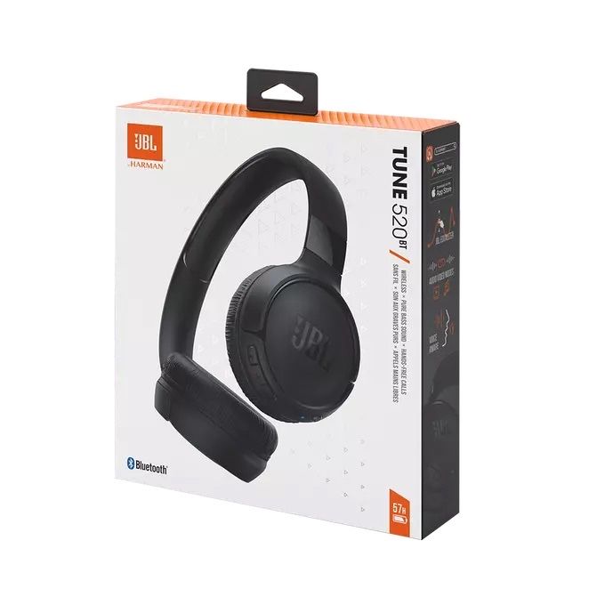 Беспроводные наушники JBL Tune 520BT с мощным звуком JBL Pure Bass