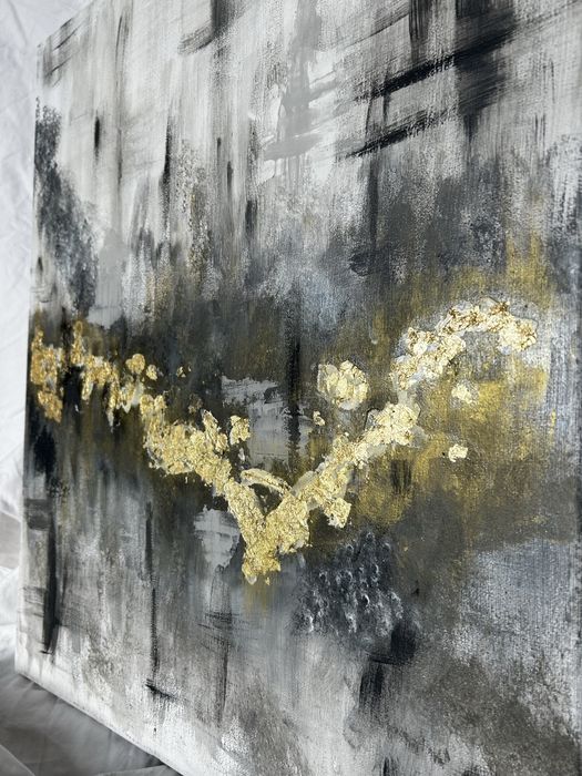 Tablou pictura abstracta lucrat manual