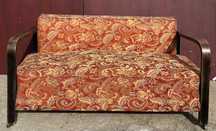 Canapea Extensibila Vintage Stil ArtDeco; Canapea din lemn 1,50 m