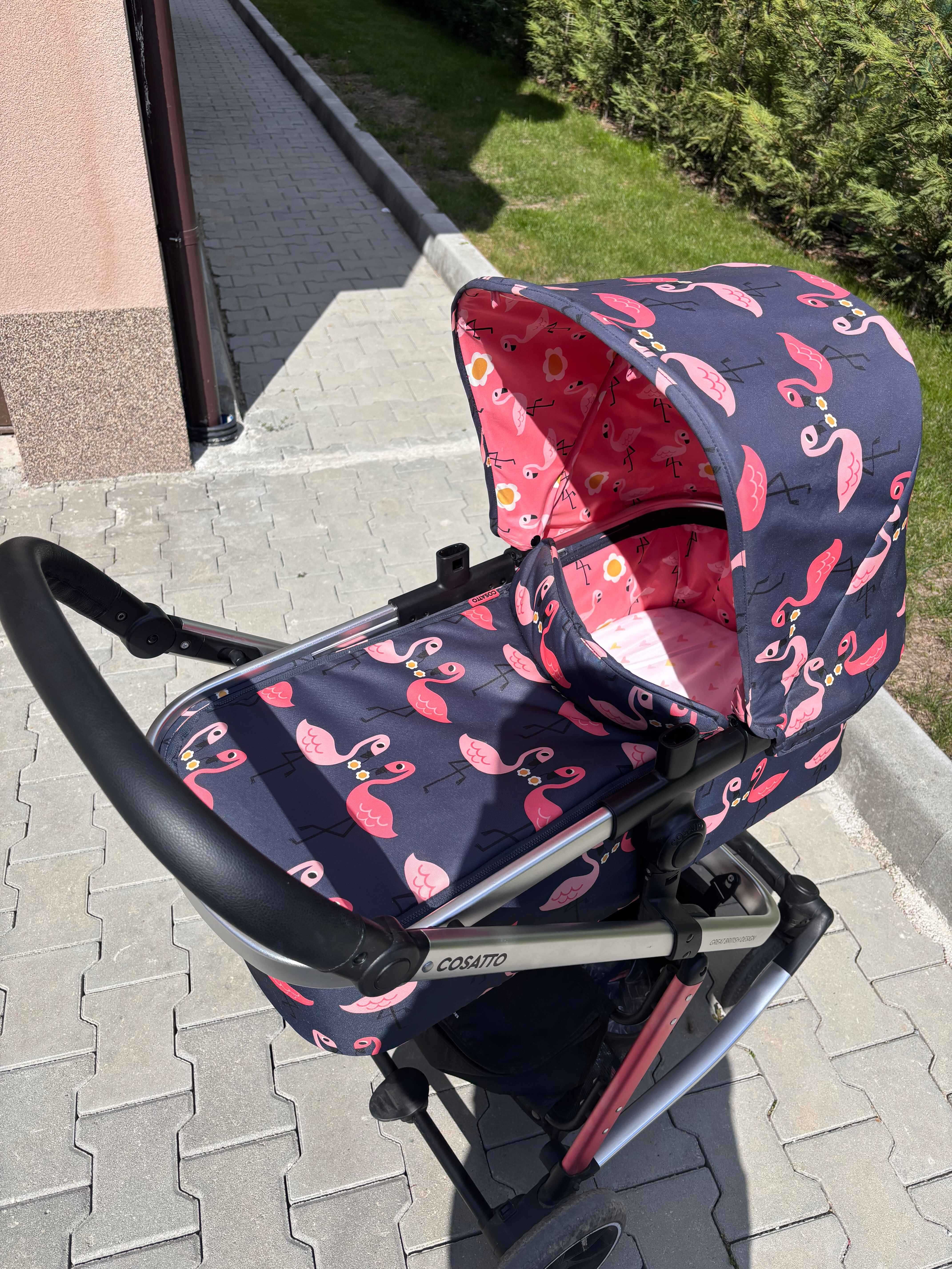 Количка Cosatto Giggle Trail 3в1 + ЧАНТА и ЧУВАЛЧЕ, Pretty Flamingo