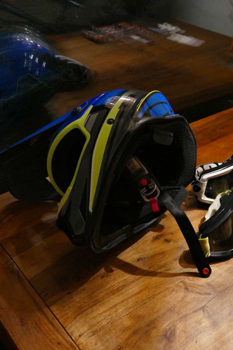 Cască Z1R Rise S + Ochelari 100% + Husqvarna