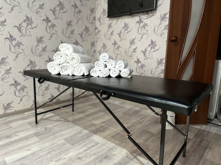 Кушетка 70х190 с полотенцами