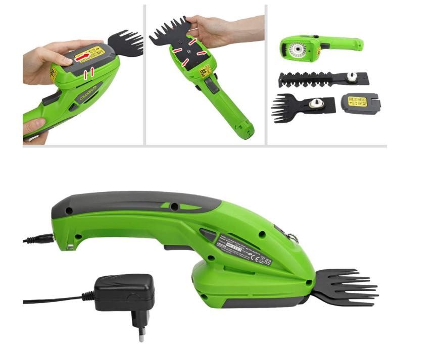 Mașină tuns iarba și gard viu