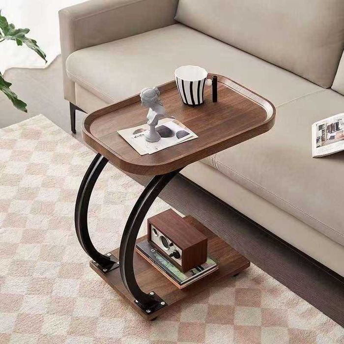 Masuta de cafea pentru living, design nordic in formă de C