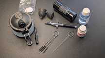 Set Airbrush pistol aerograf portabil