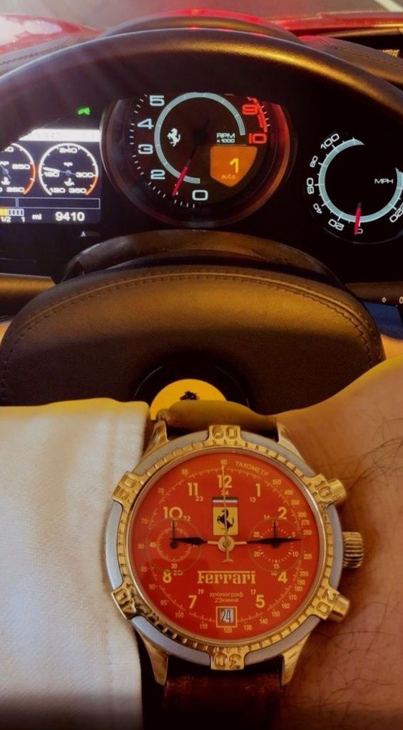 Ceas Poljot Ferrari p3133 mecanic chrono valjoux 7734