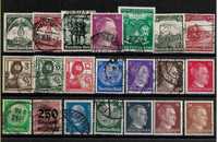 Super lot de timbre vechi deosebite Germania perioada WWII