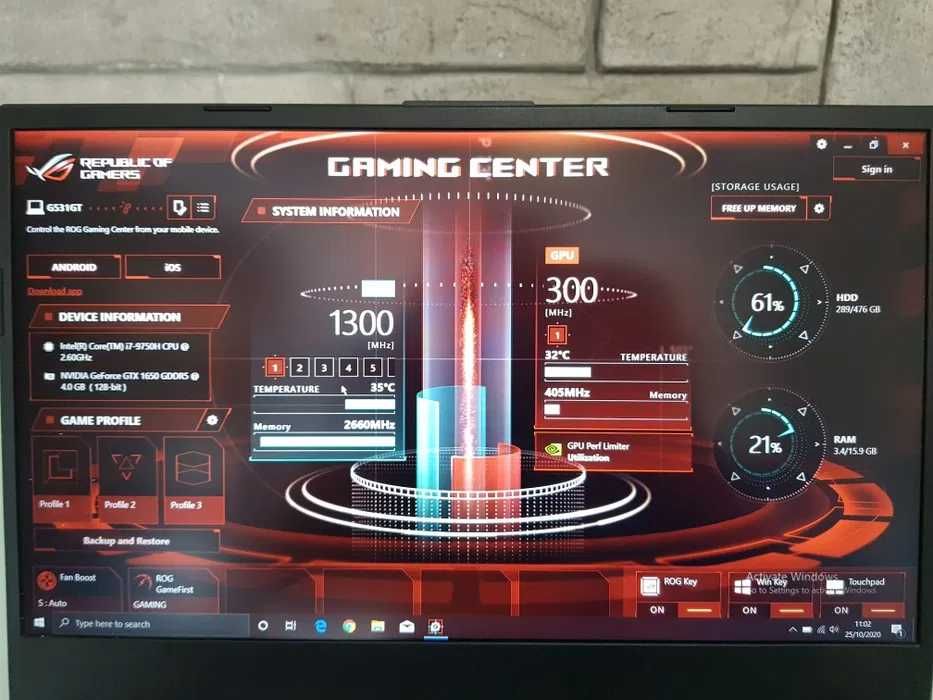 i7 Gamer Asus ROG Strix G531GT-BQ165T