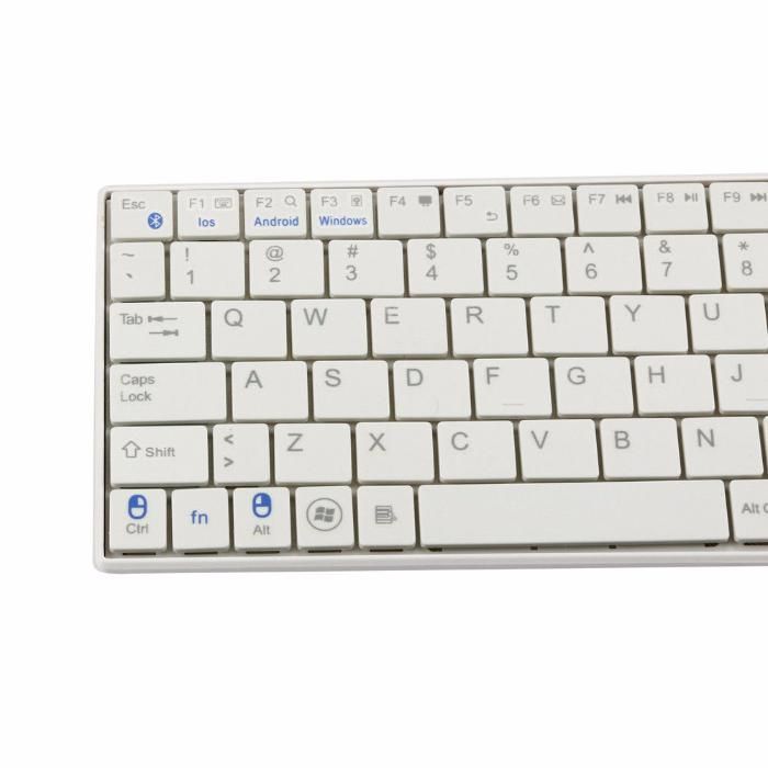 Tastatura Touchpad Bluetooth Mini Wireless Alb