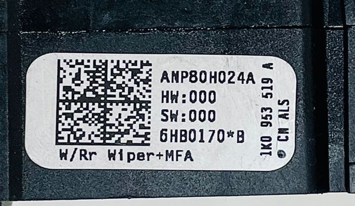 Maneta stergator  Bloc lumini 1K0953519 A / 1K0953519A / ANP80H024A /