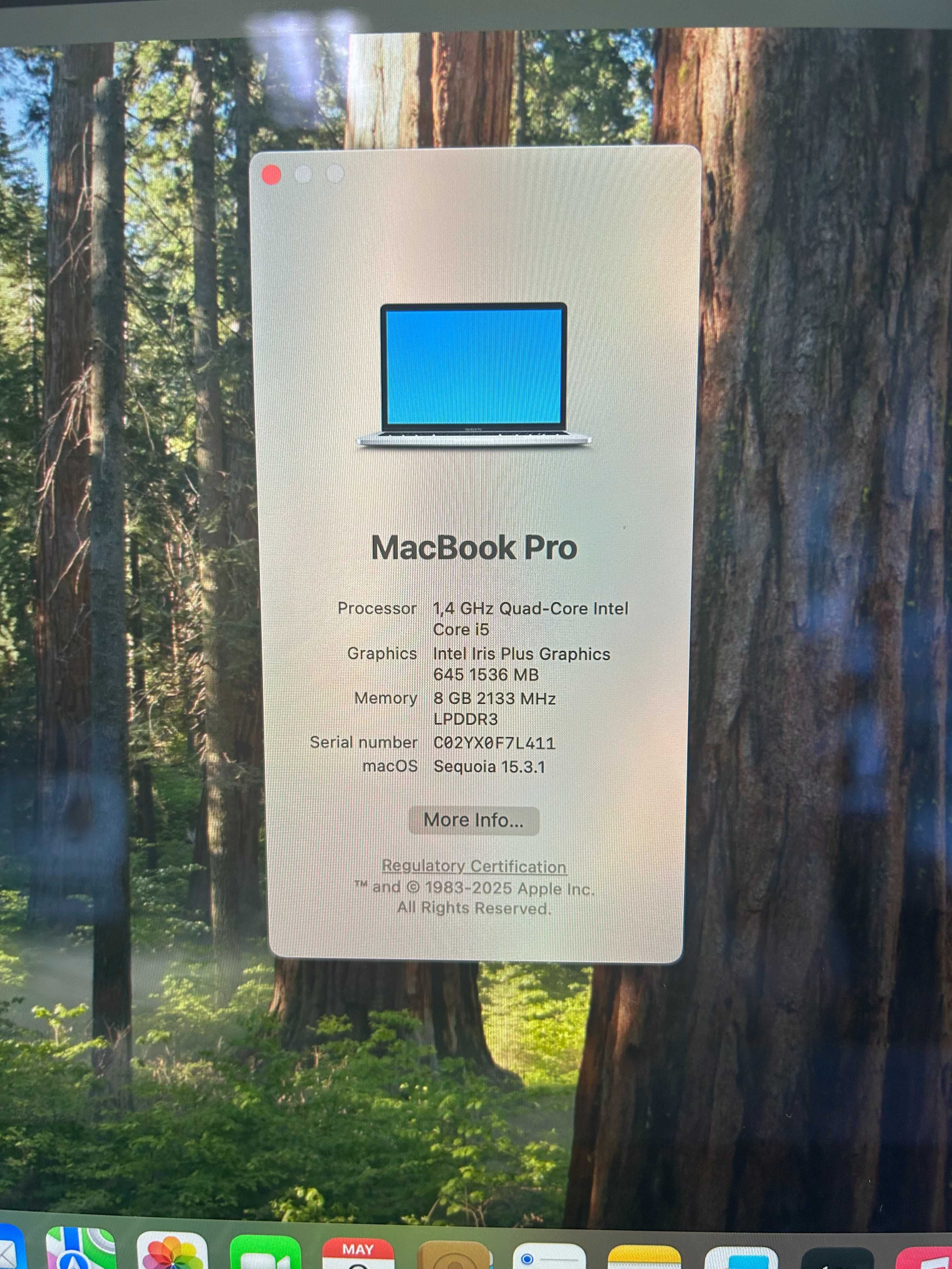 Лаптоп Apple MacBook Pro 13 инча 2019 отлично състояние