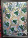 Tablou "Caleidoscop". Aprox 60/40 cm. Oja, glitter, acrilice, pe sticl