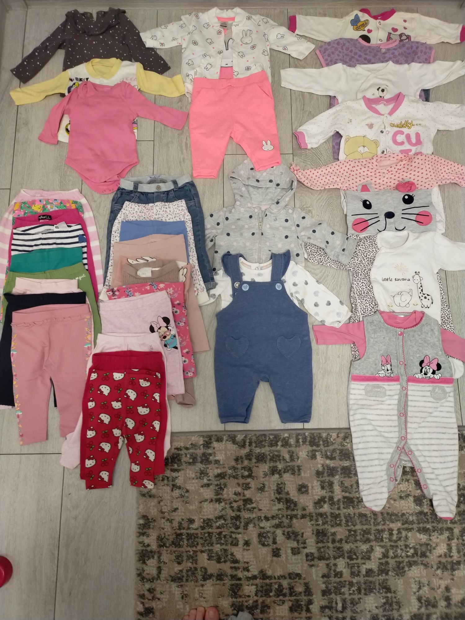 Lot haine bebe fetiță mărime 62-68, Zara, H&M, C&A, etc