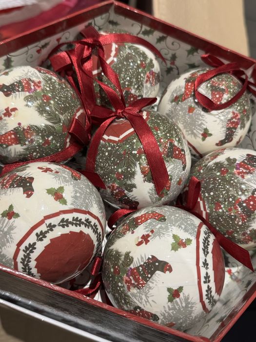 Шарики-игрушки елочные новогодние