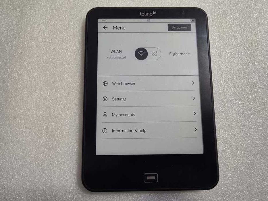 e-Book Tolino Vision 4HD eReader E-Ink Carta 6GB, ecran iluminare