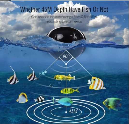 Нов XJ-01 ULTRA 100М БЕЗЖИЧЕН РИБОЛОВЕН СОНАР Модел 2025 12м гаранция