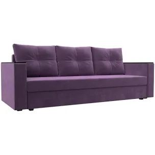 Диван Nurjol 01 Home Linea, 215х70 см, обивка велюр, сиреневый