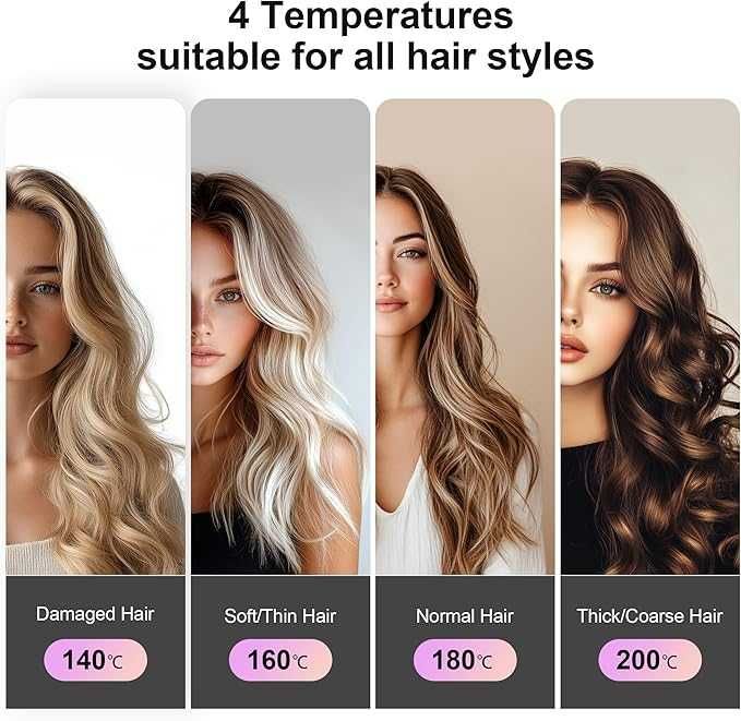 Маша за коса Gakaogue с LCD дисплей, 4 регулируеми температури
