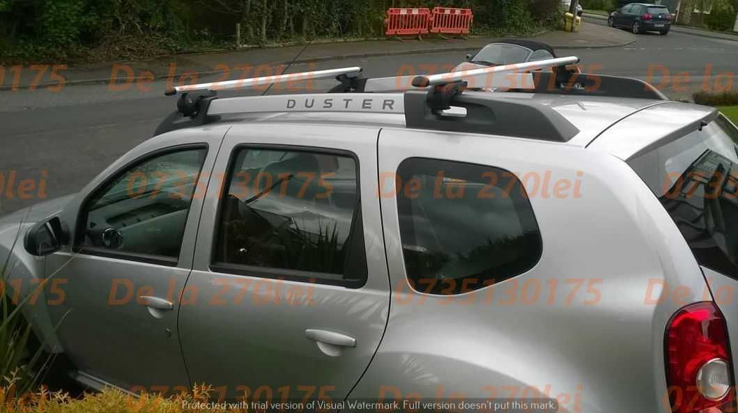 Bare transversale portbagaj ALUMINIU DACIA Duster Dokker Logan Sandero