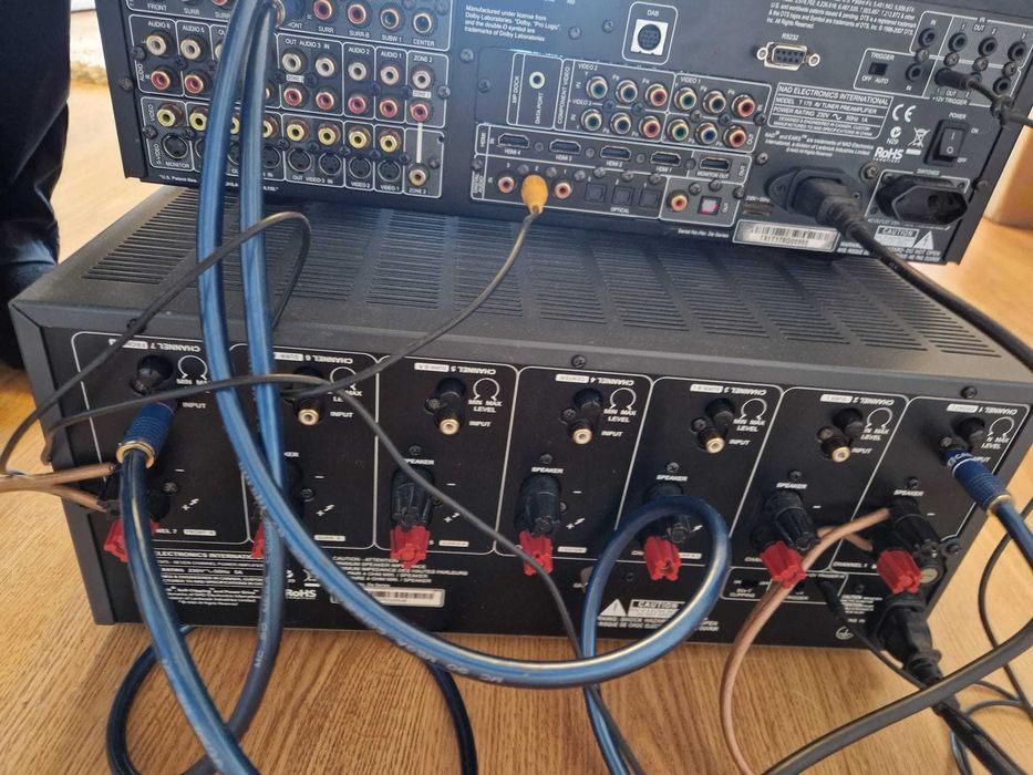 Aproape 50 kg de NAD Power! Amplificator NAD T975 + Preamplif NAD T175