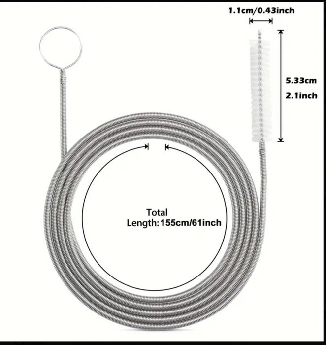 Cablu desfundare canale scurgeri trapa auto portbagaj perie prag