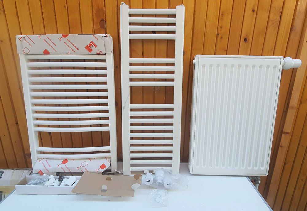 3 calorifere germane recent aduse,  otel, inclusiv suporti, impecabile