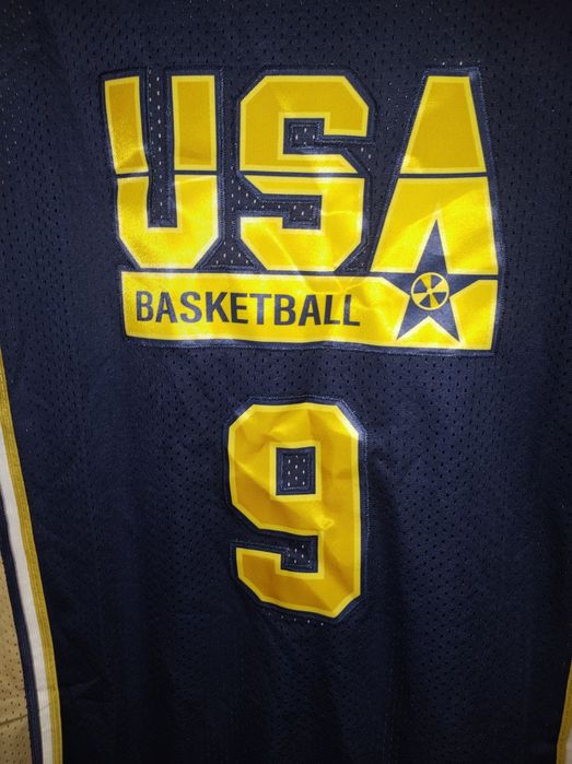 Maieu de basket Mitchell & Ness Team USA, #9 Jordan (Sz XL)