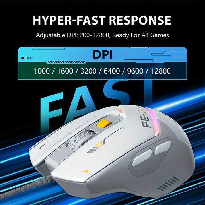 Mouse Gaming RGB 12800 DPI
