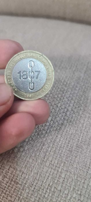 Moneda 1807 Bicentenarul abolirii comerțului cu sclavi în Anglia