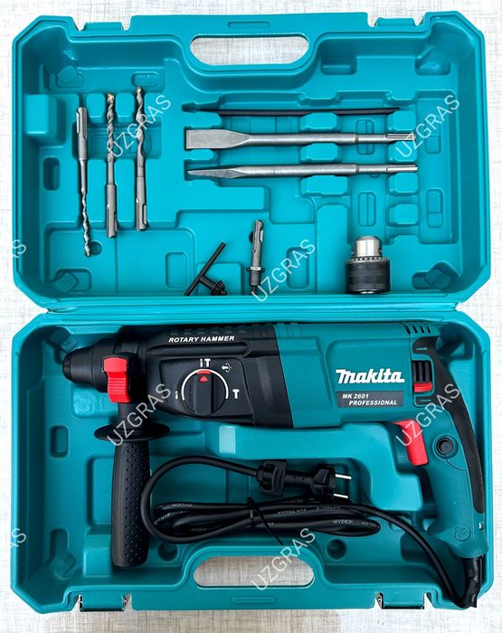 4в1 комплект вместе сварка + перфоратор + лобзик + шуруповерт Makita