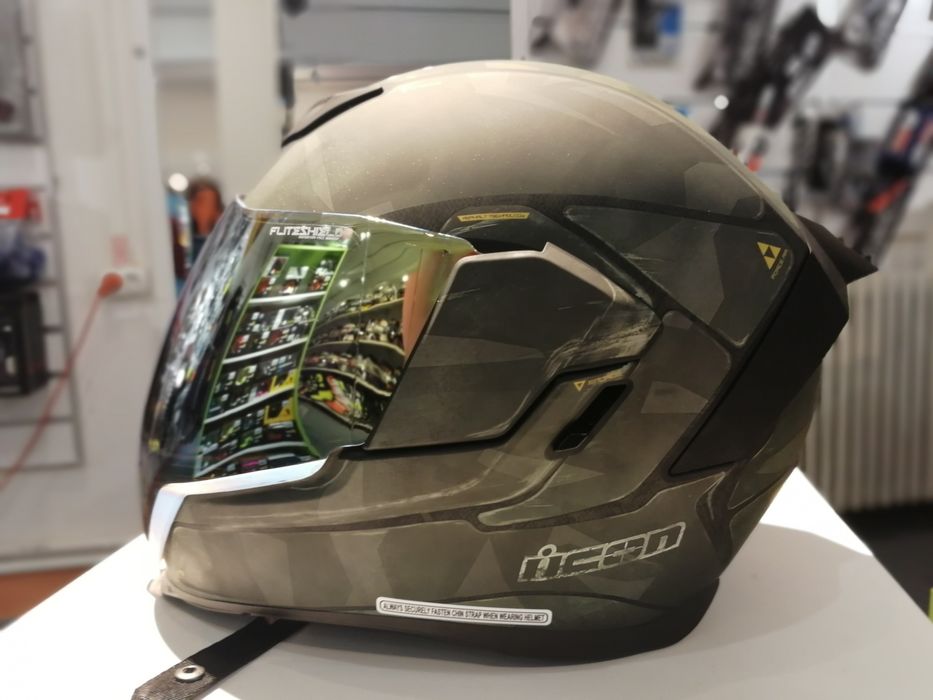 Casca Icon Airflite Battlescar 2 viziere Noua Motocicleta Snowmobil