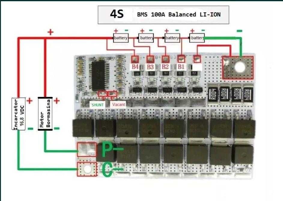 Bms 3s 20A 25A  40A 100A modul protectie acumulatori 18650