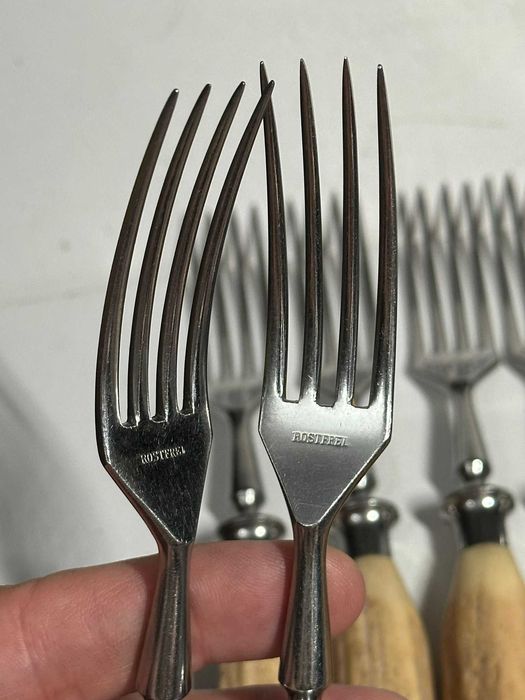 SET TACAMURI - Maner CORN - ANTON WINGEN JR - 6 Furculite + 6 Cutite !