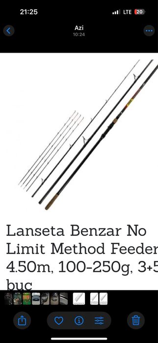 Lanseta benzar no limit method feeder