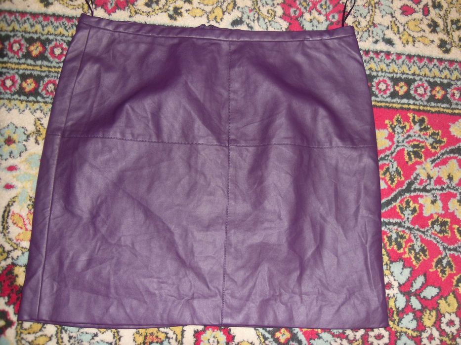 fusta scurta piele eco