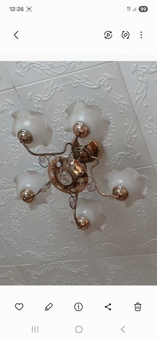 Люстра сатылады,жағдайы оте жаксы барлык лампочкалары жанады,багасын к