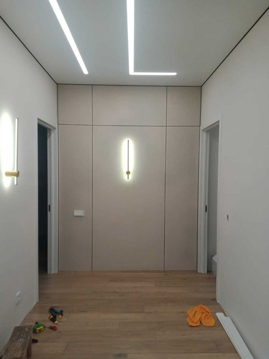 Монтаж, Установка бамбуковые панели, МДФ панели, Гибкий мрамор