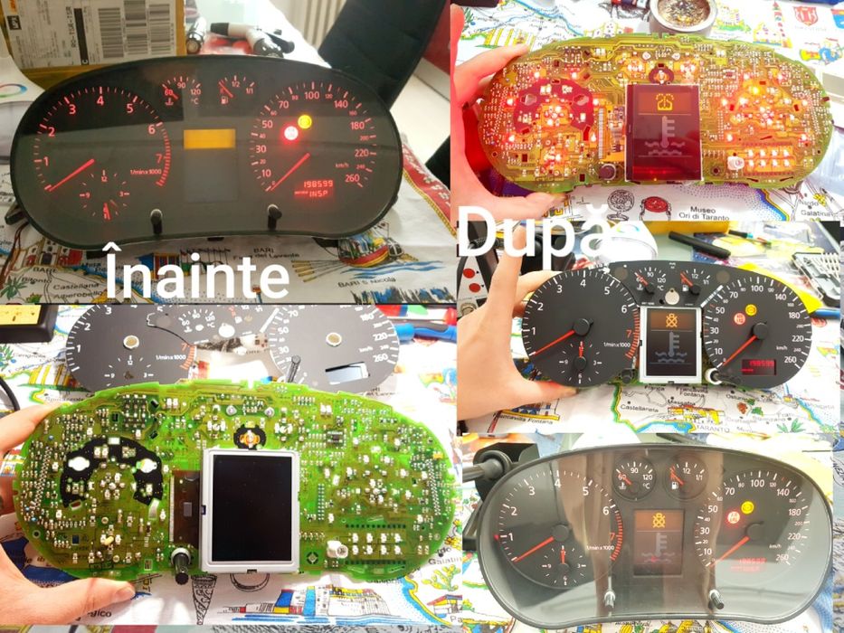 Maxidot Display LCD VDO cluster ceasuri bord Audi Skoda Seat Volkswage