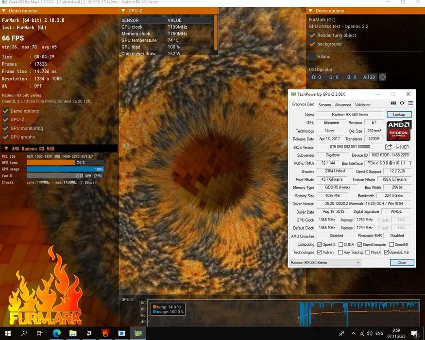 Игровой компьютер, сore i5, Aurus RX580, монитор и др.