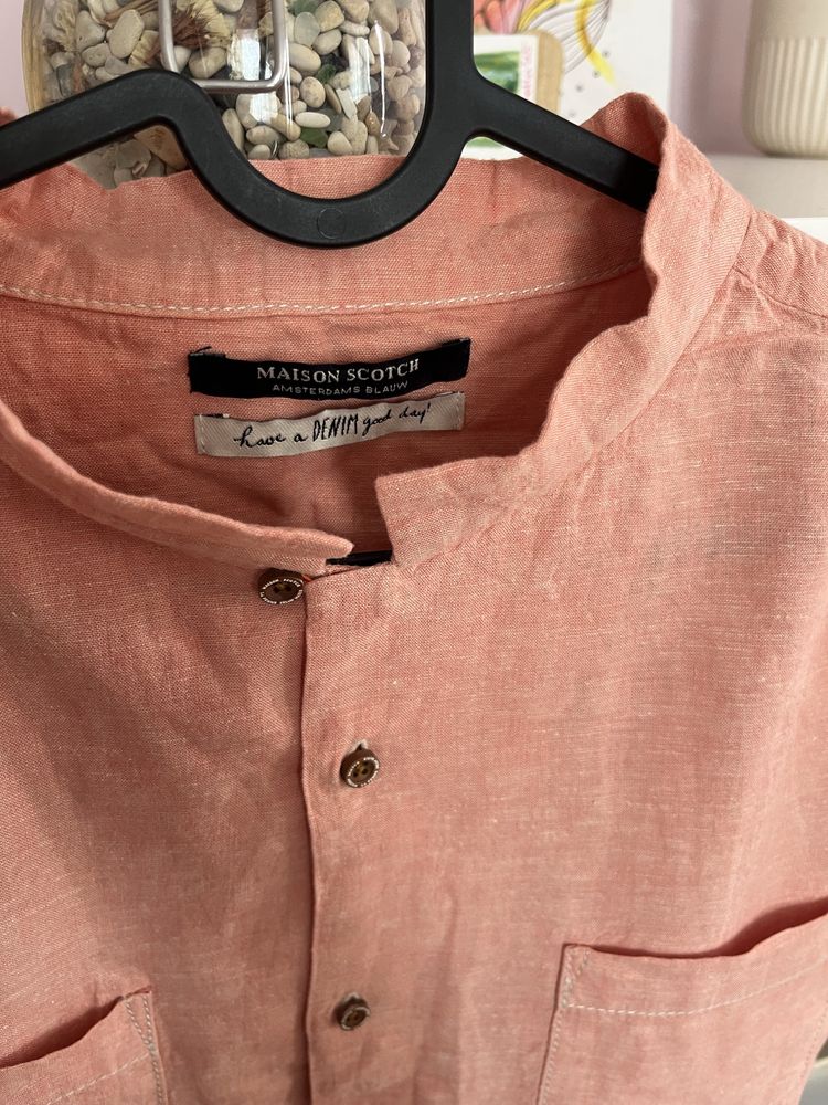 Риза Maison scotch с лен