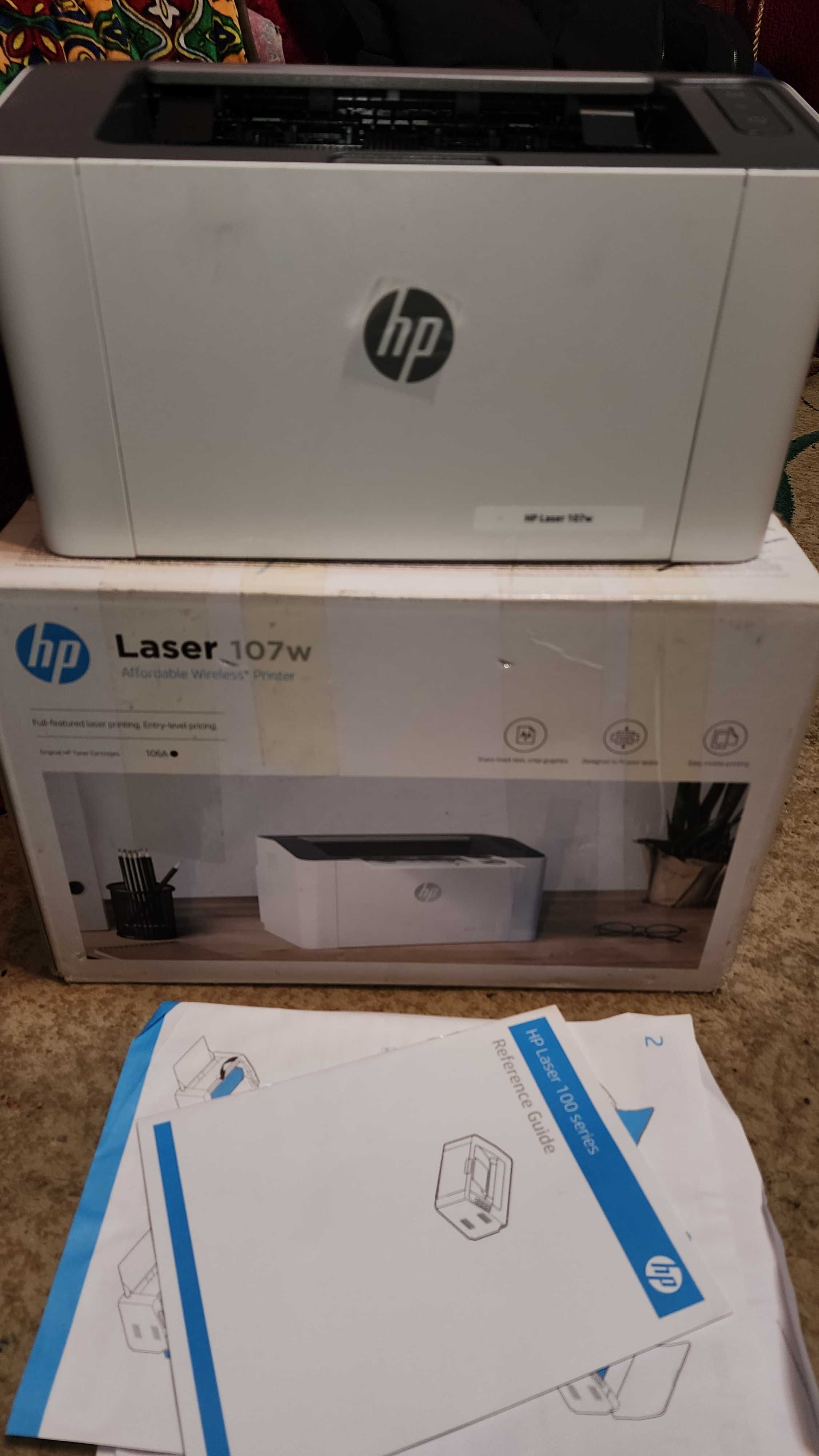 Hp Laser 107w Printer 150 dona Pechat qilgan wifi bor