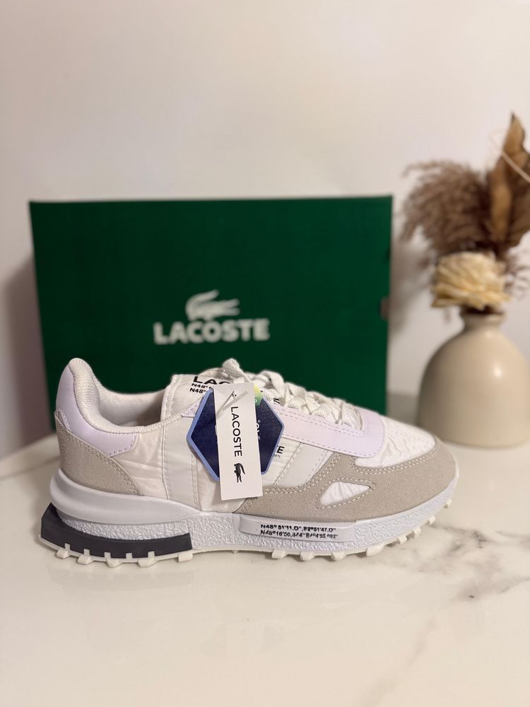 Adidasi Lacoste Alb