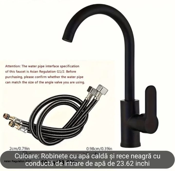 Robinet de bucătărie rotativ la 360 de grade