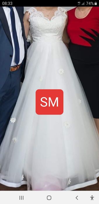 Vând rochia de  mireasă 1m 55 pe 7cm