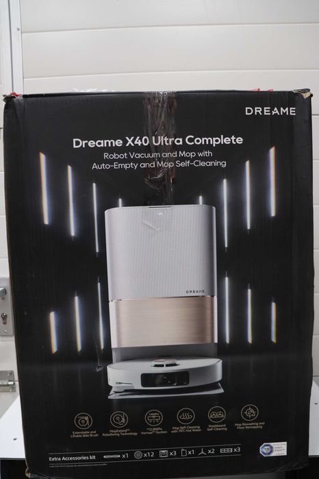 Прахосмукачка робот Dreame X40 Ultra Complete 12 000Pa, авт. пълнене